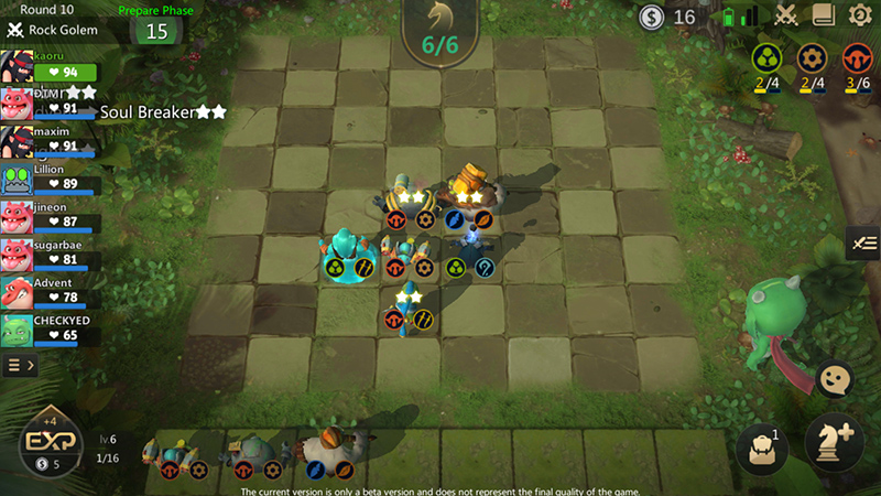 The Authorised Auto-chess mobile game closed beta opened more