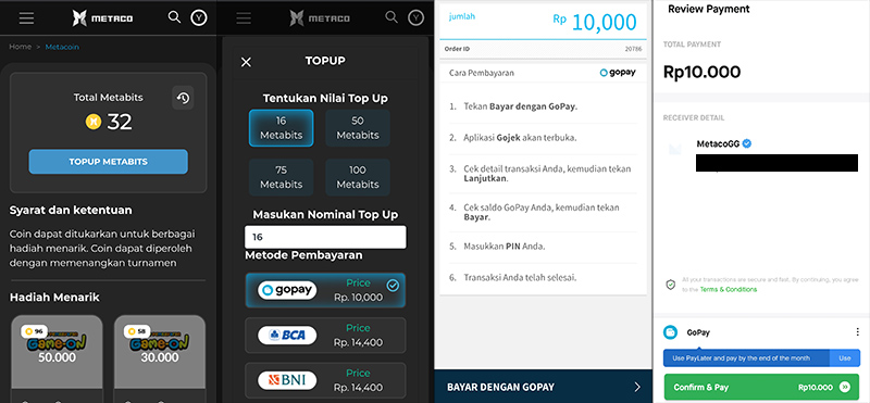 cara-isi-topup-metabits-gopay-smartphone