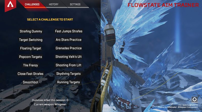 Flowstate Aim Trainer, Aplikasi Pengasah Tembakan Apex Legends