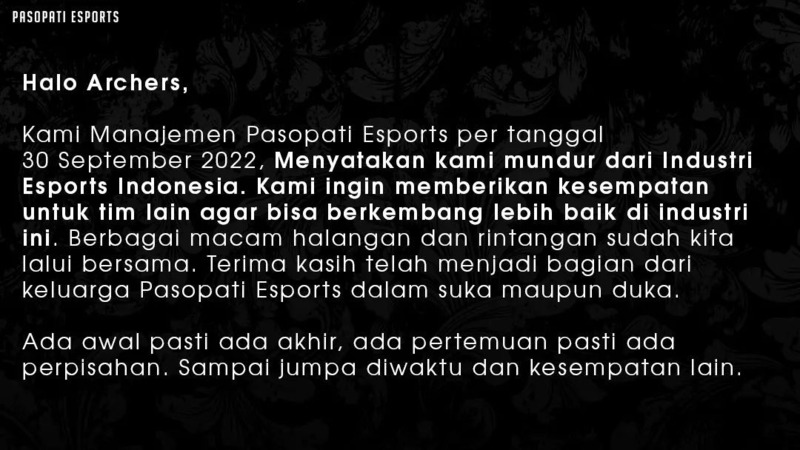 dua tim esports bubar