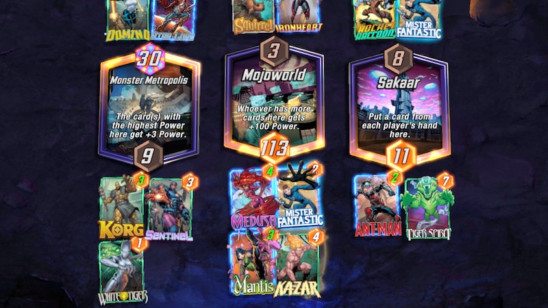 Urutan kartu di Deck On Reveal