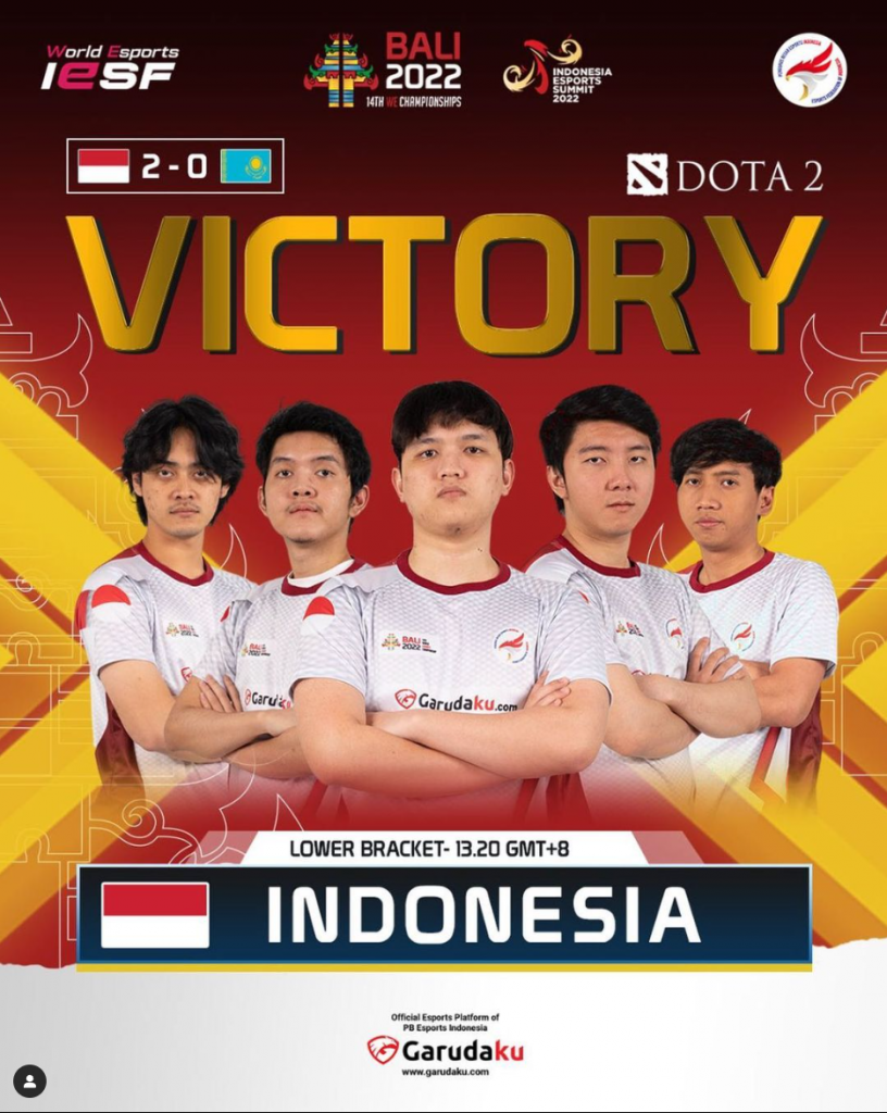 Indonesia di IESF Bali 2022 Dota 2