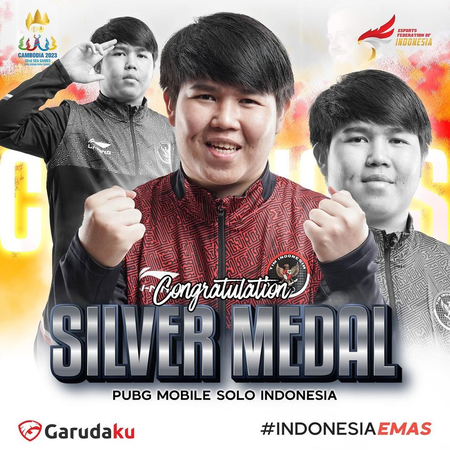 Indonesia raih medali perak di cabor PUBG Mobile Individu SEA Games 2023