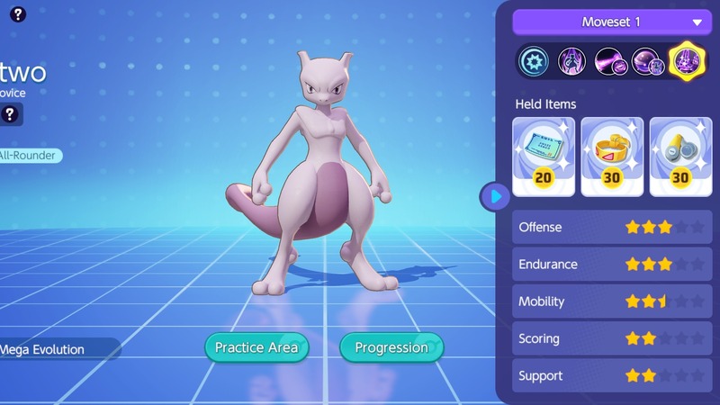 Pokémon UNITE Mewtwo X Builds, Moves, Stats, Emblems