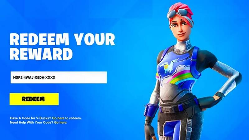 cara redeem kode fortnite